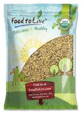 Food to Live Organic FiberFull Flax, Hemp and Chia Seeds Blend, 10 Pounds with Cold-Milled Flax, Non-GMO, Bulk. Rich in Omega 3 and Fiber. Perfect