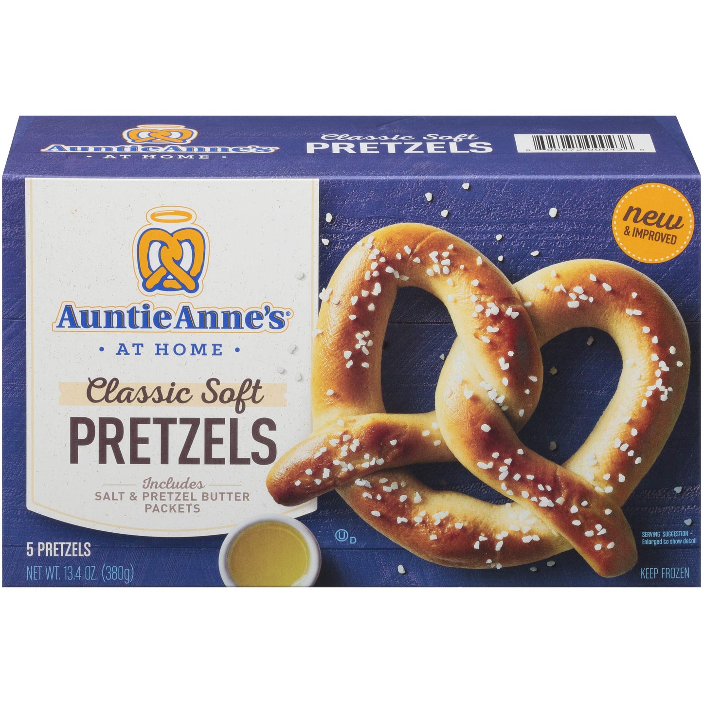 Auntie Anne's Classic Soft Pretzels, 5 Count (Frozen)