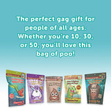 The Original Bag of Poo®, Mermaid Poo (Blueberry Flavor Cotton Candy) Novelty Poop Gag Gift. Free sticker inside.