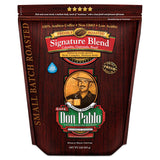Don Pablo Gourmet Coffee - Signature Blend - Medium Dark Roast - Whole Bean Coffee - 100% Arabica Beans - Low Acidity and Non-GMO (2 Pound, Original)