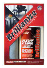 Brillianize Plastic and Glass Cleaning Kit with Microsuede Polishing Cloth