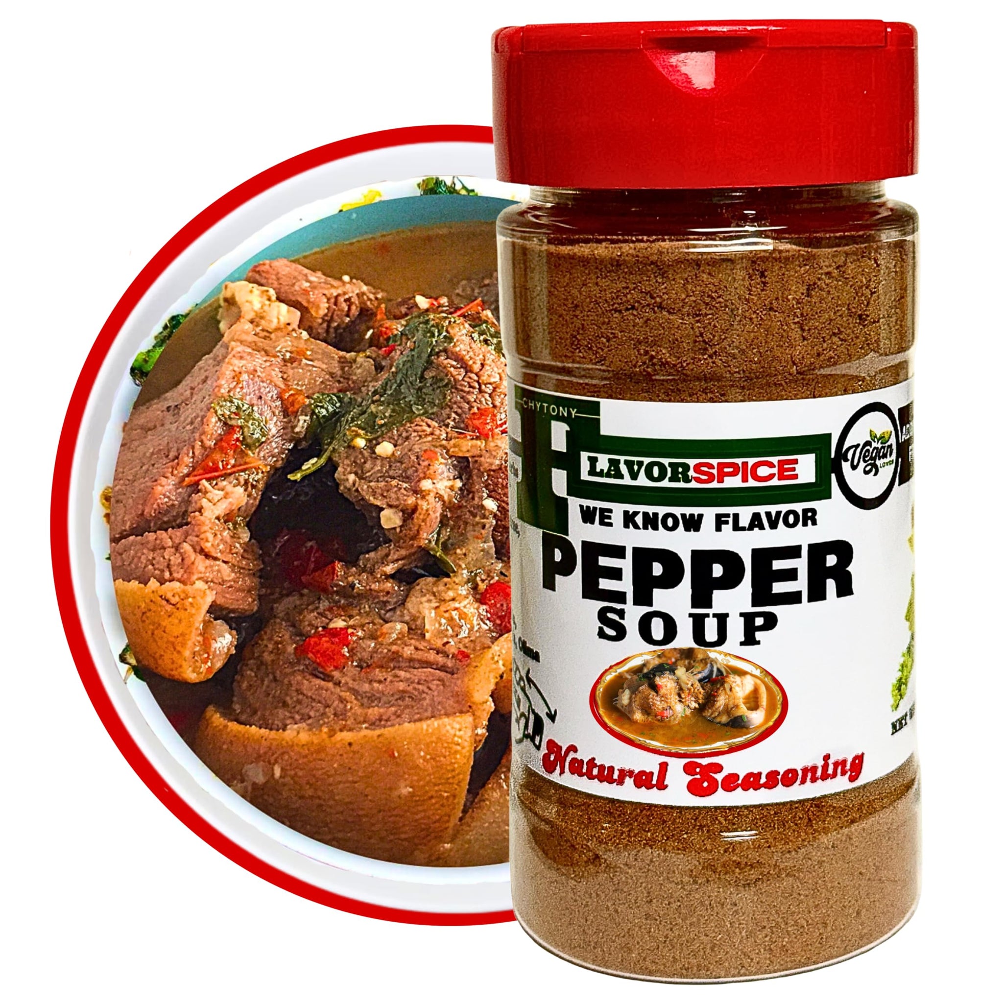 Pepper Soup Seasoning 8oz | Crafted with 100% African Premium Traditional Local Natural Herbs and Spices With No Additives, Salt Free, Sugar Free, MSG