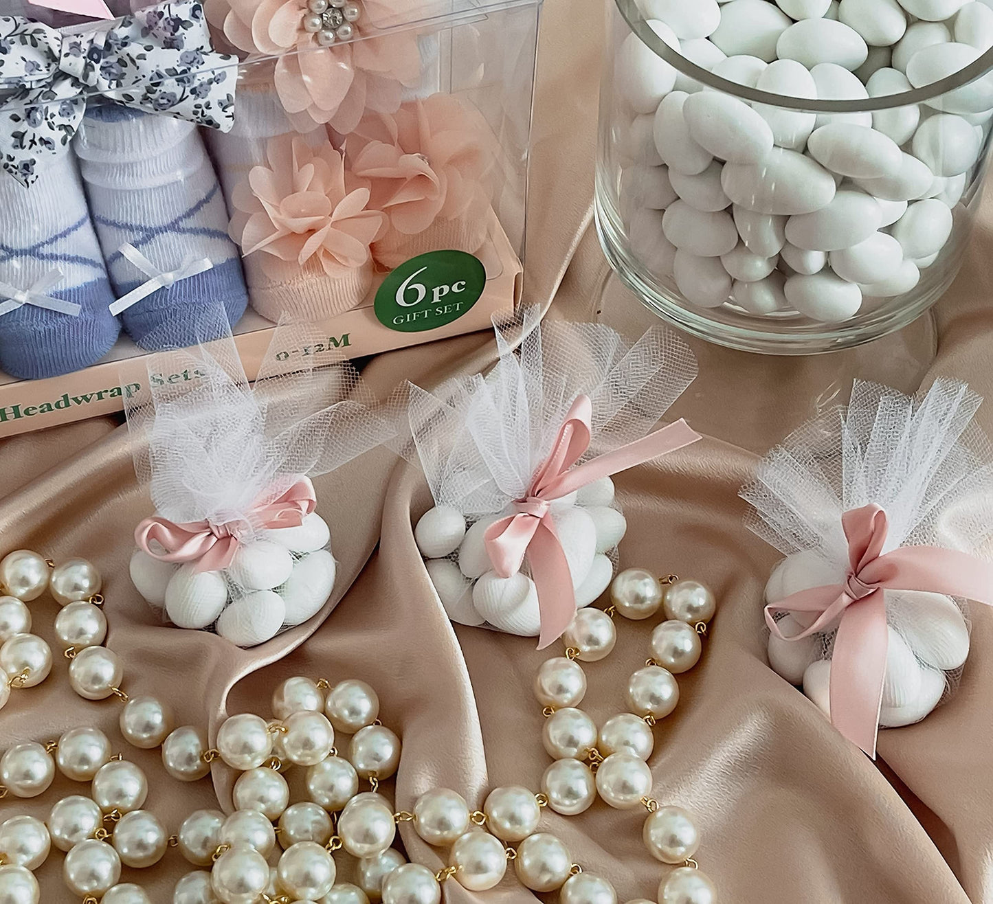 Premium White Jordan Almonds 5 LB Bulk Bag - California Grade Candy Coated Almonds for Wedding Favors - Fresh Traditional Italian Confetti