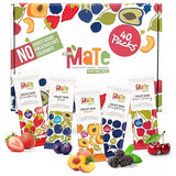 Mate Fruit Bars Variety Pack (40 Pack) - 100% Natural Real Fruit Snacks for Adults and Kids, Healthy Snacks, Fruit Leather. Gluten-Free, Vegan