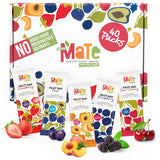 Mate Fruit Bars Variety Pack (40 Pack) - 100% Natural Real Fruit Snacks for Adults and Kids, Healthy Snacks, Fruit Leather. Gluten-Free, Vegan