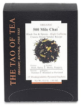The Tao of Tea 500 Mile Chai Box Pyramid Sachets, 1.85 Ounce