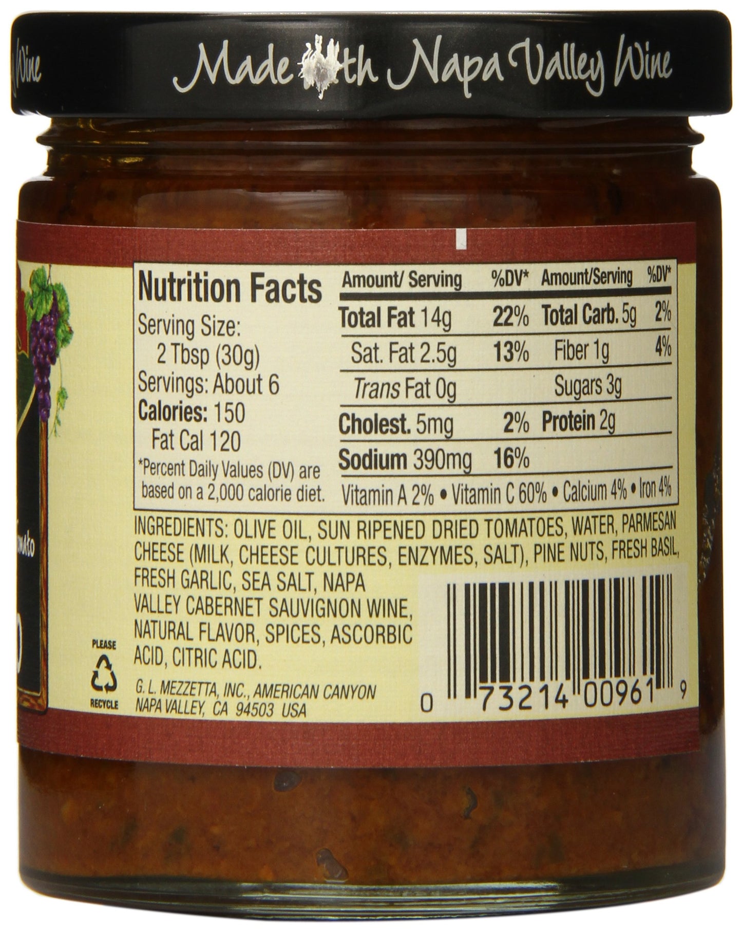 MEZZETTA SAUCE PESTO SUNDRD TMO