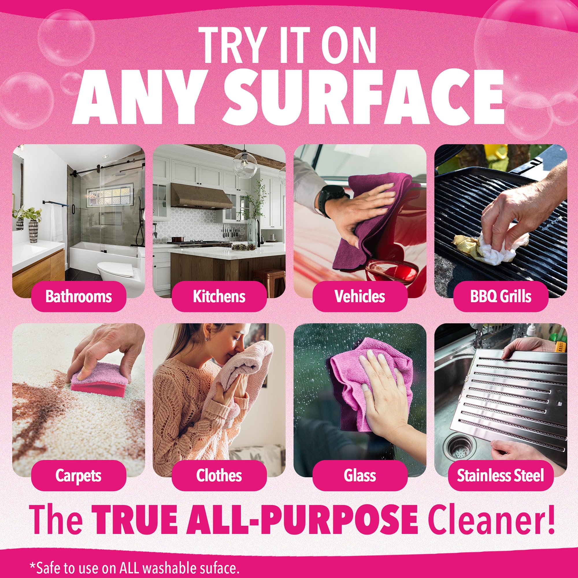 Quick 'n Brite Liquid Cleaner, True All Purpose Cleaner, 128 oz Cleaning Concentrate
