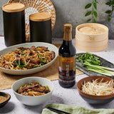 Lee Kum Kee Premium Dark Soy Sauce (16.9 oz - 2 Pack), Full-Bodied Naturally Brewed Soy Sauce, Non GMO Soybeans, Vegan, No MSG, Best for Adding