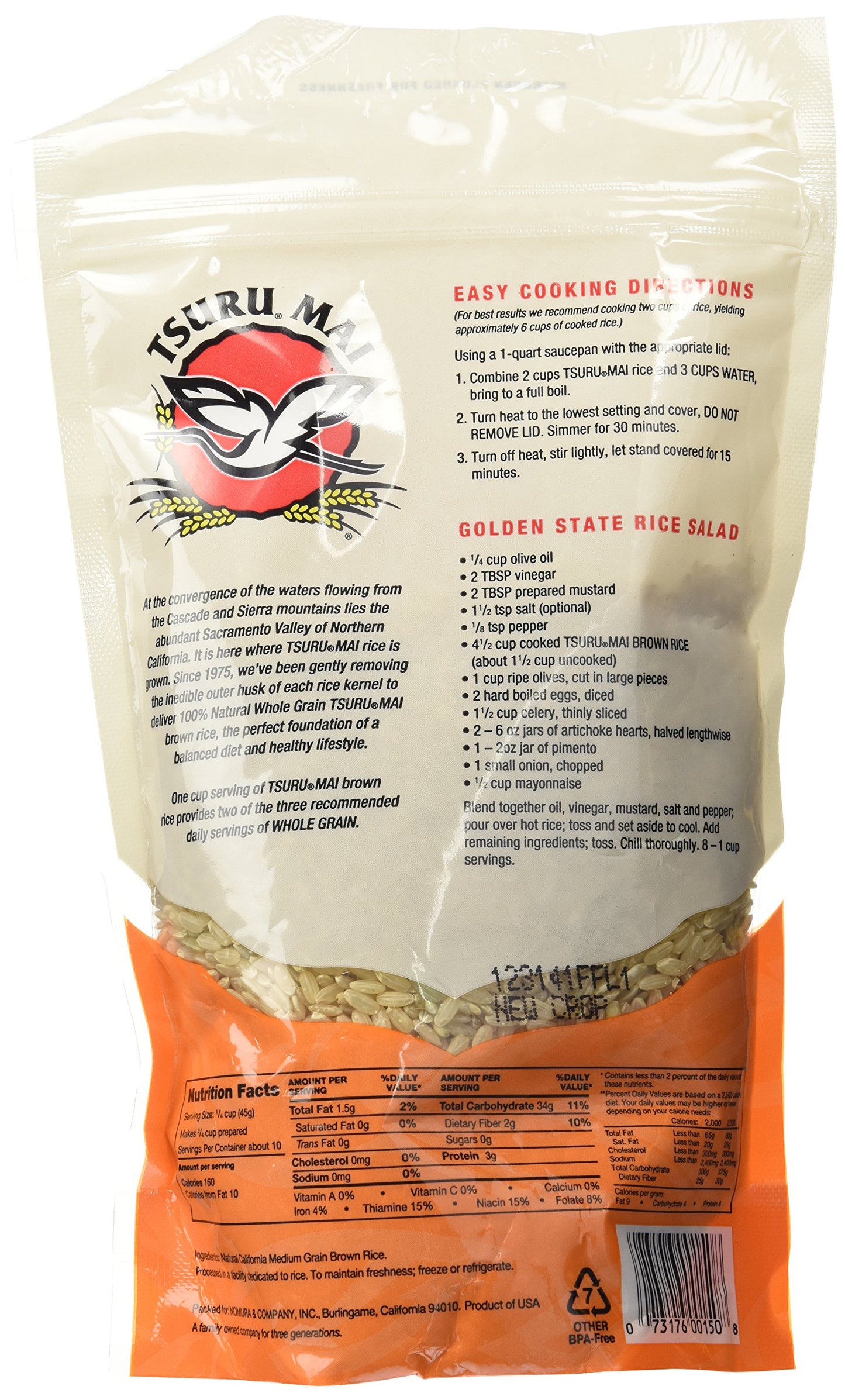 Tsuru Mai Brown Rice, 16 oz