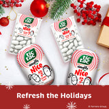 Tic Tac Naughty or Nice Candy Cane Mints, Hard Peppermint Mints, Stocking Stuffer, 4 pack, 2.9 oz each