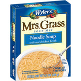 Mrs. Grass Noodle Soup Mix with Real Chicken Broth, Instant Soup Mix, Quick and Easy Meal, Cooks in 5 Minutes, 4.2 Ounce Box (Pack of 1)