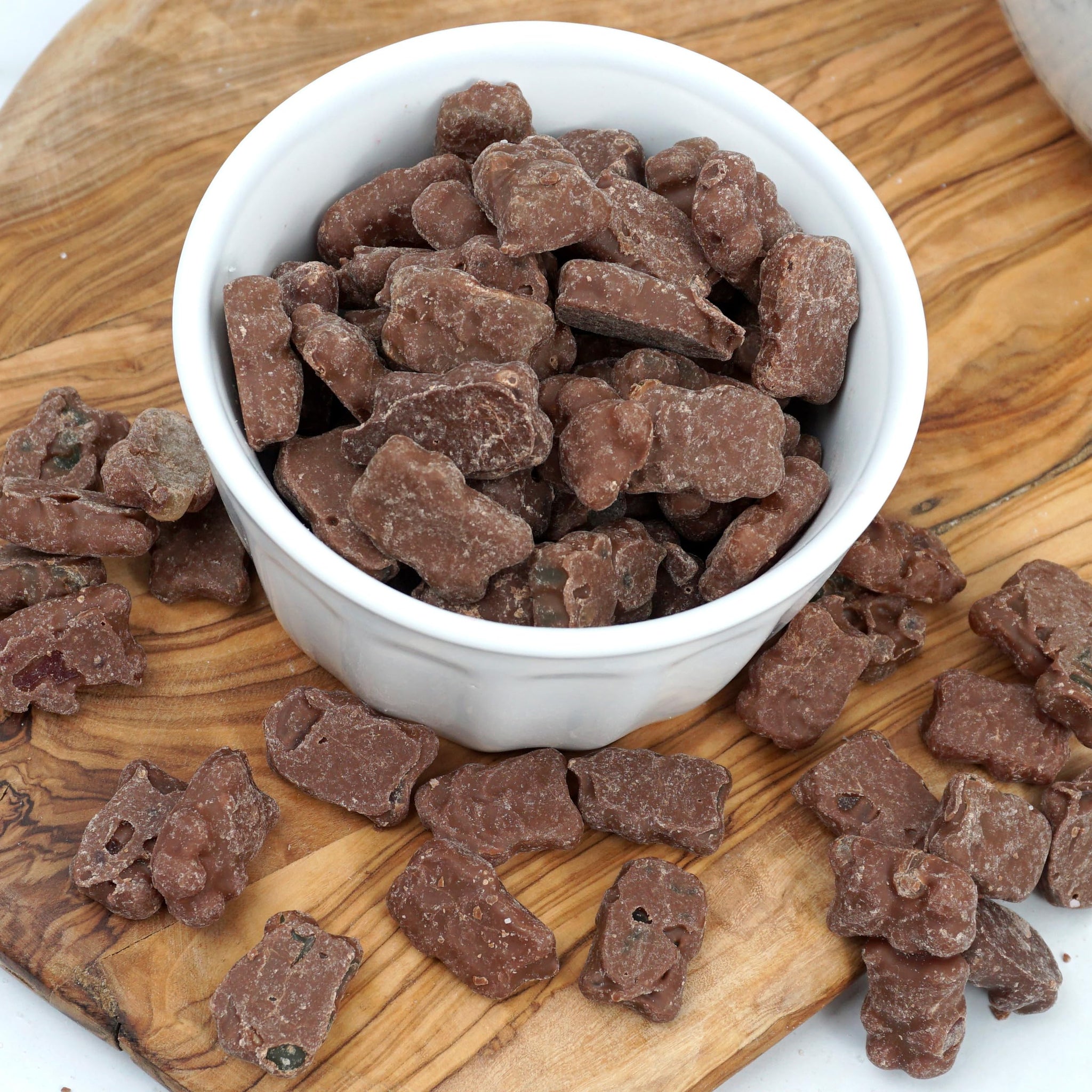 Milk Chocolate Covered Gummy Bears, 1 Pound Bulk Bag, Chocolate Candy, Gummy Bears, The Hampton Popcorn & Candy Company