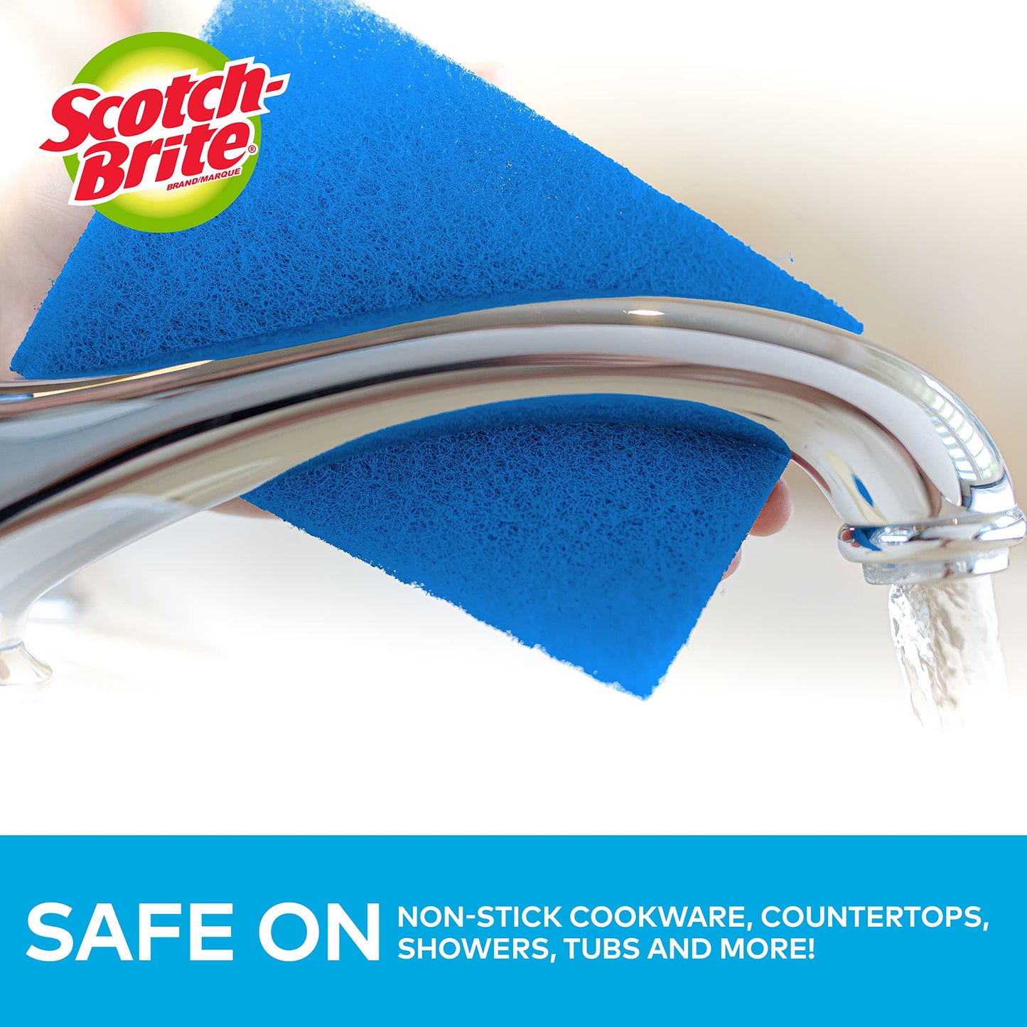 Scotch-Brite153; Scour Pad Non Scratch - 4pk Multi-Colored