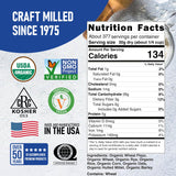 Great River Milling Organic 7 Grain Blend Bread Flour | Unbromated & Unbleached Flour | Non-GMO, Kosher | Stone Ground for Baking, Bread, Muffins
