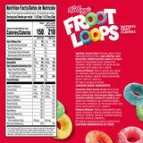 Kellogg's Froot Loops Breakfast Cereal, Good Source of Fiber, 15g Whole Grains, 32.1 oz