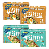 Wasa Crispbread Variety Pack (Pack of 4), Sourdough and Whole Grain, Crackers, Non-GMO Ingredients, Fat Free