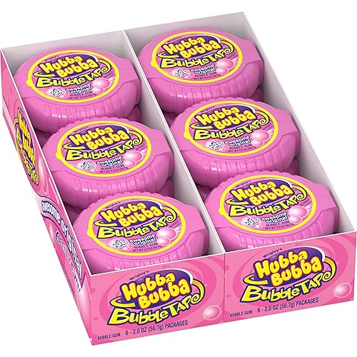 Hubba Bubba Bubble Gum Original Bubble Gum, 2 Ounce (Pack of 12)
