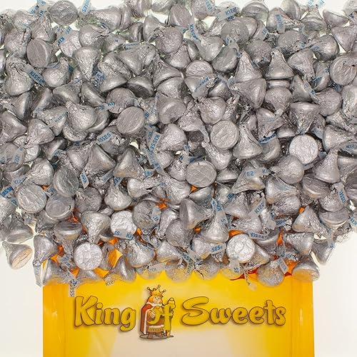 Milk Chocolate Drops 2 Pound Individually Wrapped Candy Gluten-Free in a Resealable Bulk King of Sweets Bag