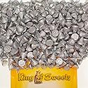 Milk Chocolate Drops 2 Pound Individually Wrapped Candy Gluten-Free in a Resealable Bulk King of Sweets Bag