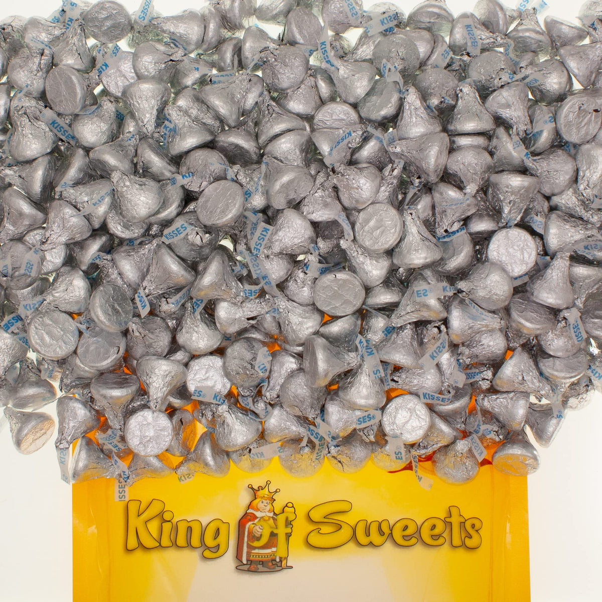 Milk Chocolate Drops 1 Pound Individually Wrapped Candy Gluten-Free in a Resealable Bulk King of Sweets Bag