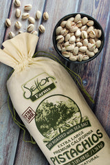 Setton Farms Pistachios, Dry Roasted and Salted Pistachios, Extra Large Premium California Pistachios, In Shell Pistachios, 3lb Burlap Gift Bag, 48