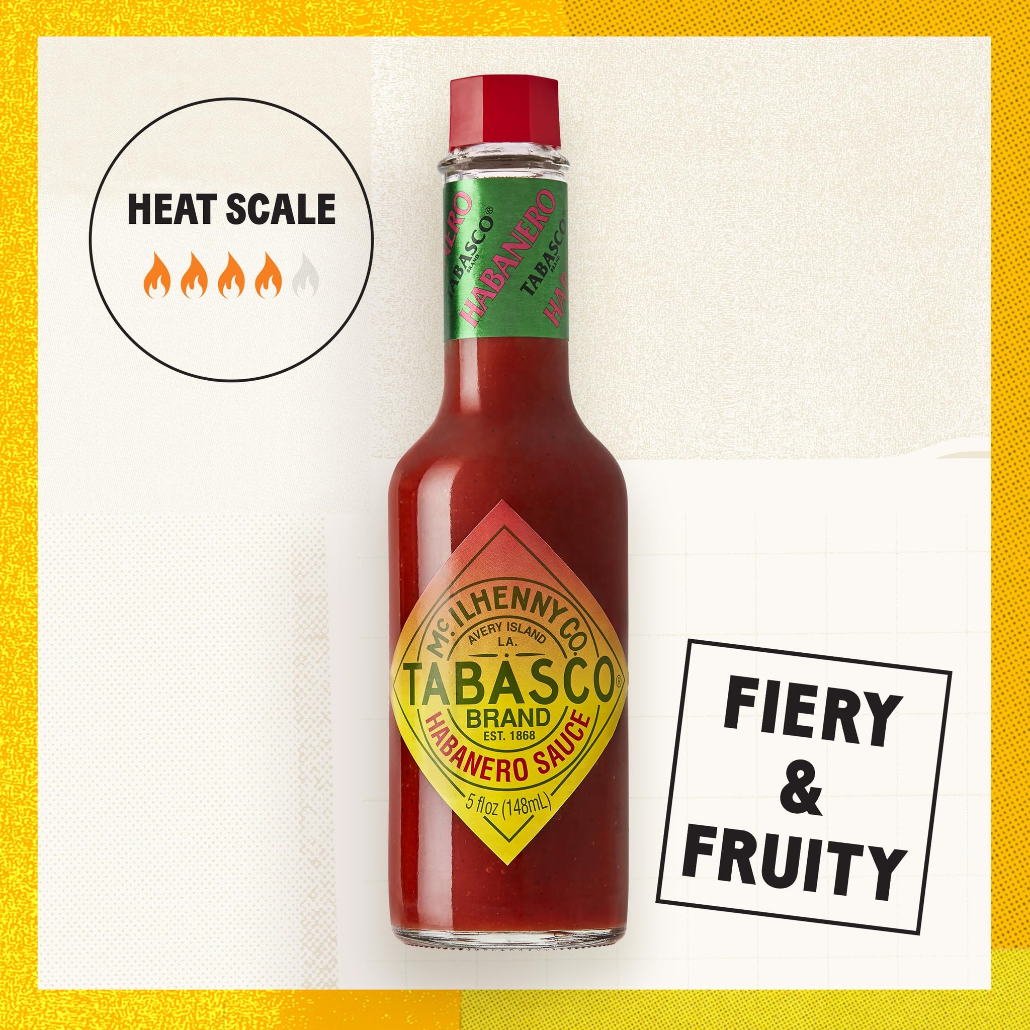 TABASCO® Brand Habanero Pepper Sauce, 64 oz (Pack of 1)