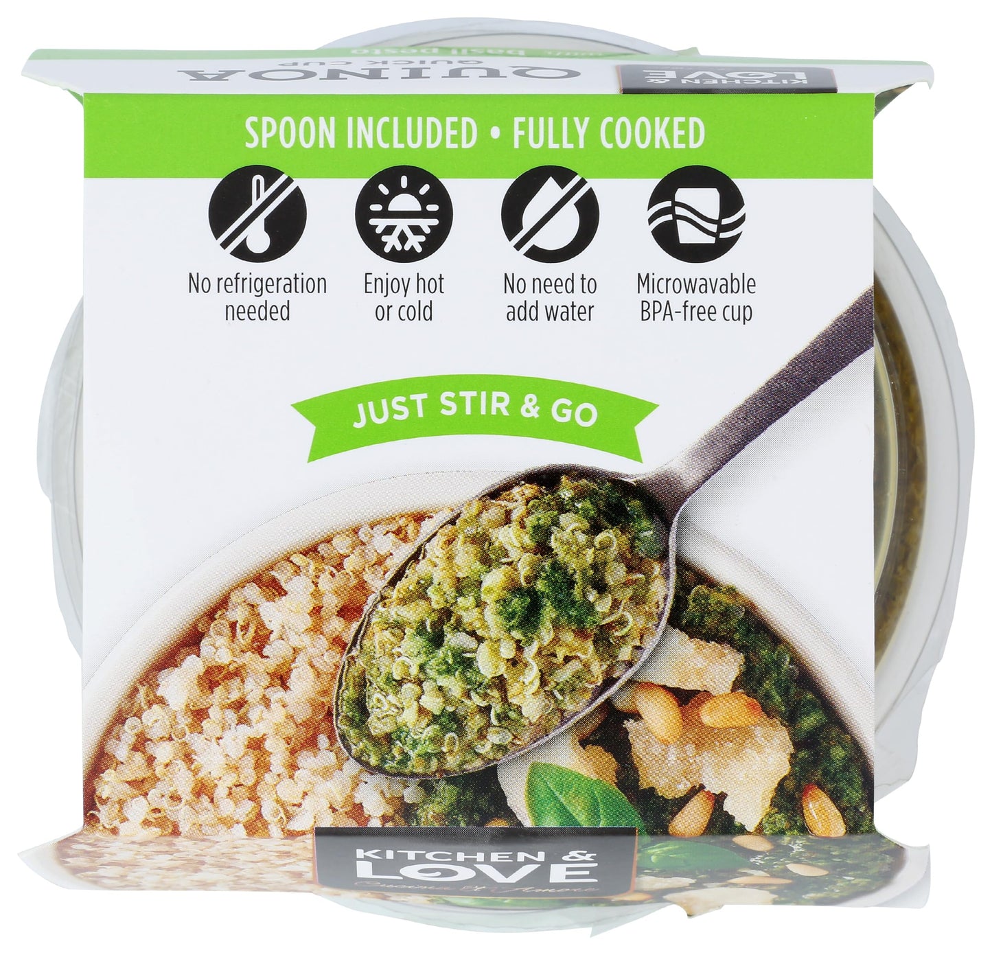 Cucina & Amore Quinoa RTE Meal, Basil Pesto, 7.9 Ounce