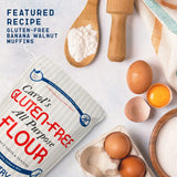 Carol's Gluten Free Flour All Purpose 1 to 1 for Bread Baking, Pizza Dough, Cookie mix, Gluten Free Snacks | a Dairy Free Mix of White Rice/Glutinous