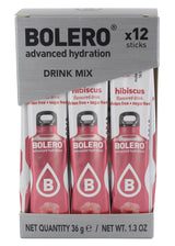 Bolero- Sugar Free Drink Mix Packets Hibiscus Fruit Flavors | Powdered Flavored Water Packets | 36 Singles Sticks On The Go Packets