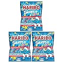Haribo Sour Smurfs Pack of 3 (4oz Bags) Sweet and Sour Coated Gummy Candy in a King of Sweets Bulk Bag