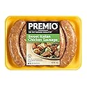 Premio - Sweet Italian Chicken Sausage Links 14 oz, Gluten Free All Natural Chicken Sausage, No MSG or Preservatives, Fresh Frozen, Mild Sweet Flavor