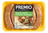 Premio - Sweet Italian Chicken Sausage Links 14 oz, Gluten Free All Natural Chicken Sausage, No MSG or Preservatives, Fresh Frozen, Mild Sweet Flavor