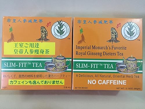 2 BOX OF Imperial Monarch's Favorite Royal Ginseng Dieters Tea by Eight Leaf 30 BAG EACH BOX 2.12OZ