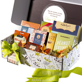 Broadway Basketeers Happy Birthday Gift Box - Deluxe Gourmet Delight - Curated Snack Box - Sweet and Savory Treats for Parties - Birthday Presents