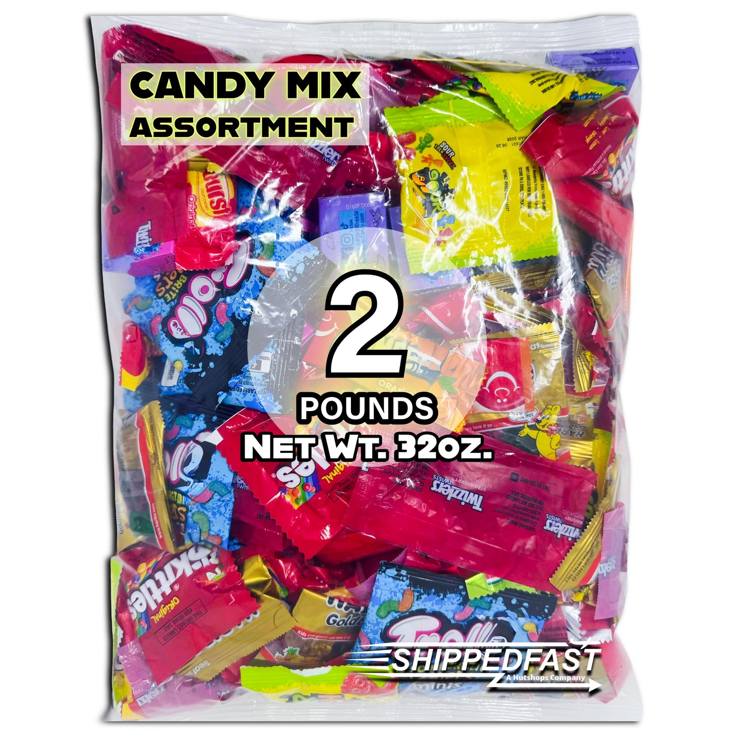 Candy Mix Variety Pack Bulk Assorted Chewy Individually Wrapped Bag of Candy for Pinata Stuffers, Goodie Bags, Birthday Parties, Kids' Treats & Party