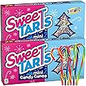 SweeTarts Mini Holiday Candy Canes, Holiday Candy, Christmas Stocking Stuffers for Kids, Individually Wrapped 32 Count Per Box (Pack of 2)