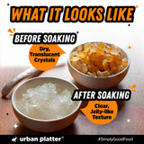 Urban Platter Gond Katira | 10.58 Oz (300g) | Edible Tragacanth Gum | Badam Pisin | Natural Cooling Crystals | Ideal for Drinks & Desserts