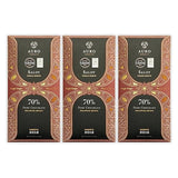 Auro Reserve Saloy 70% Dark Chocolate 3 Pack - Filipino Chocolate - Premium, Made At Origin, Direct Trade, Bean-to-Bar, Woman Owned, BIPOC Owned