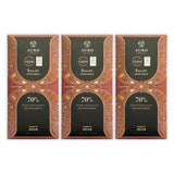 Auro Reserve Saloy 70% Dark Chocolate 3 Pack - Filipino Chocolate - Premium, Made At Origin, Direct Trade, Bean-to-Bar, Woman Owned, BIPOC Owned