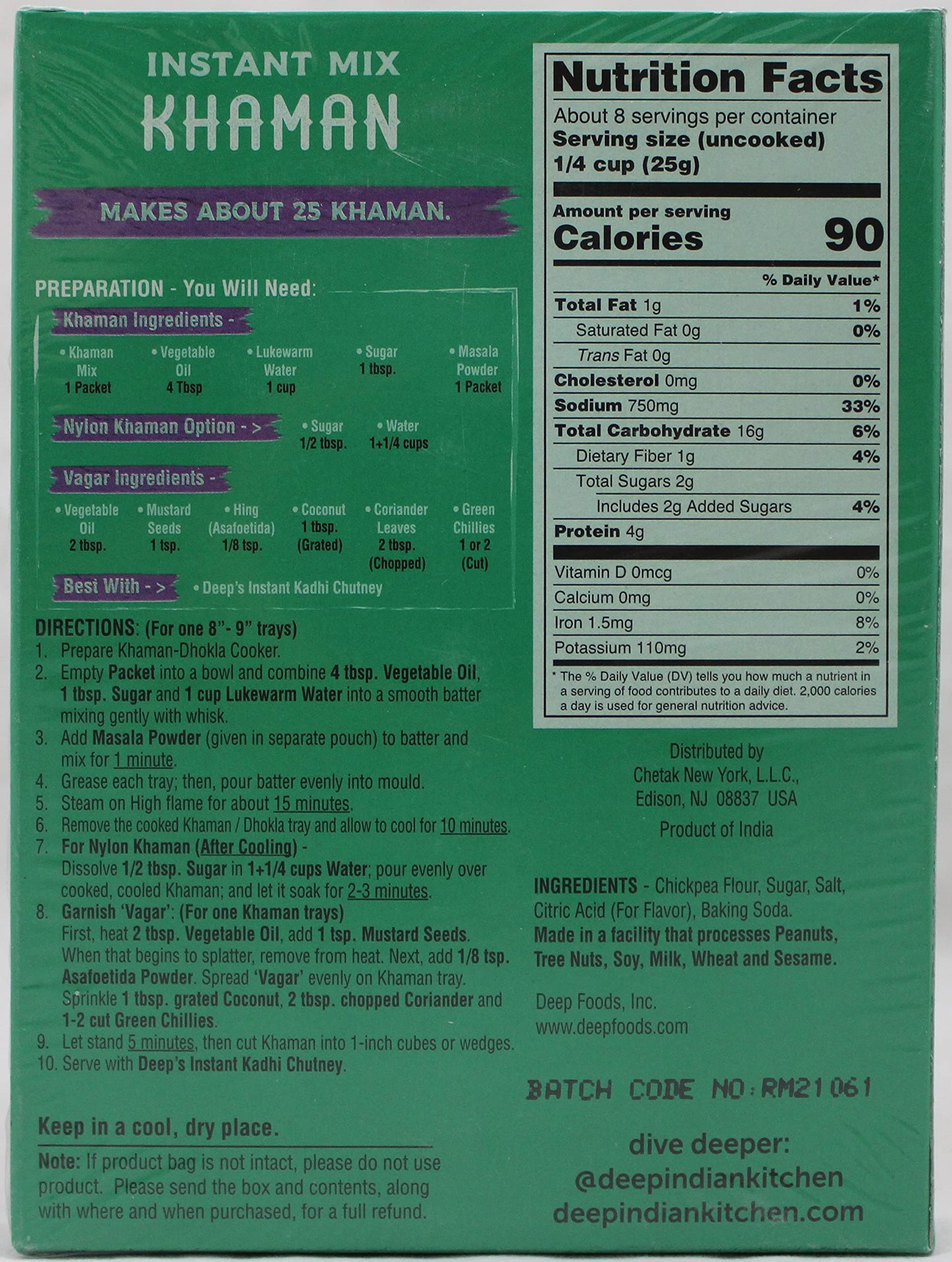 Khaman Instant Mix (7oz)