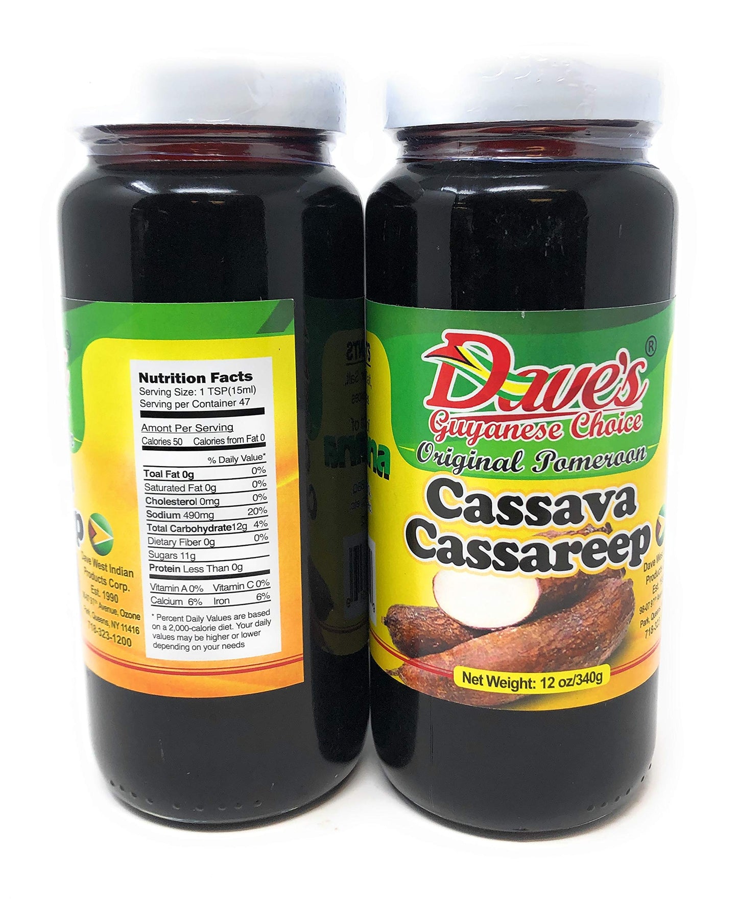 Dave's Original Pomeroon Daves Guyanese Choice Original Pomeroon Cassava Cassareep 12oz340g (2 Pack)