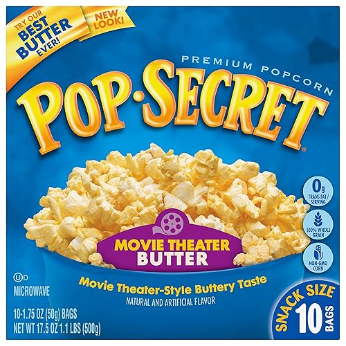 Pop Secret Popcorn, Snack Size Movie Theater Butter, 10-Count Box