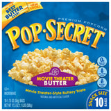 Pop Secret Popcorn, Snack Size Movie Theater Butter, 10-Count Box