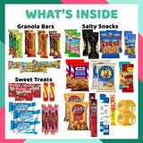 Men's Encouragement Hearty Snack Box (50 Piece Variety Gift Basket Care Package) Jerky, Nuts, Chips, Pretzels & More - The Care Crate Co.
