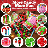 Bulk Candy Variety Pack - Christmas Gift Box - Over 2 Pounds of Festive Holiday Candy - Individually Wrapped Assorted Treats in a Beautiful Christmas