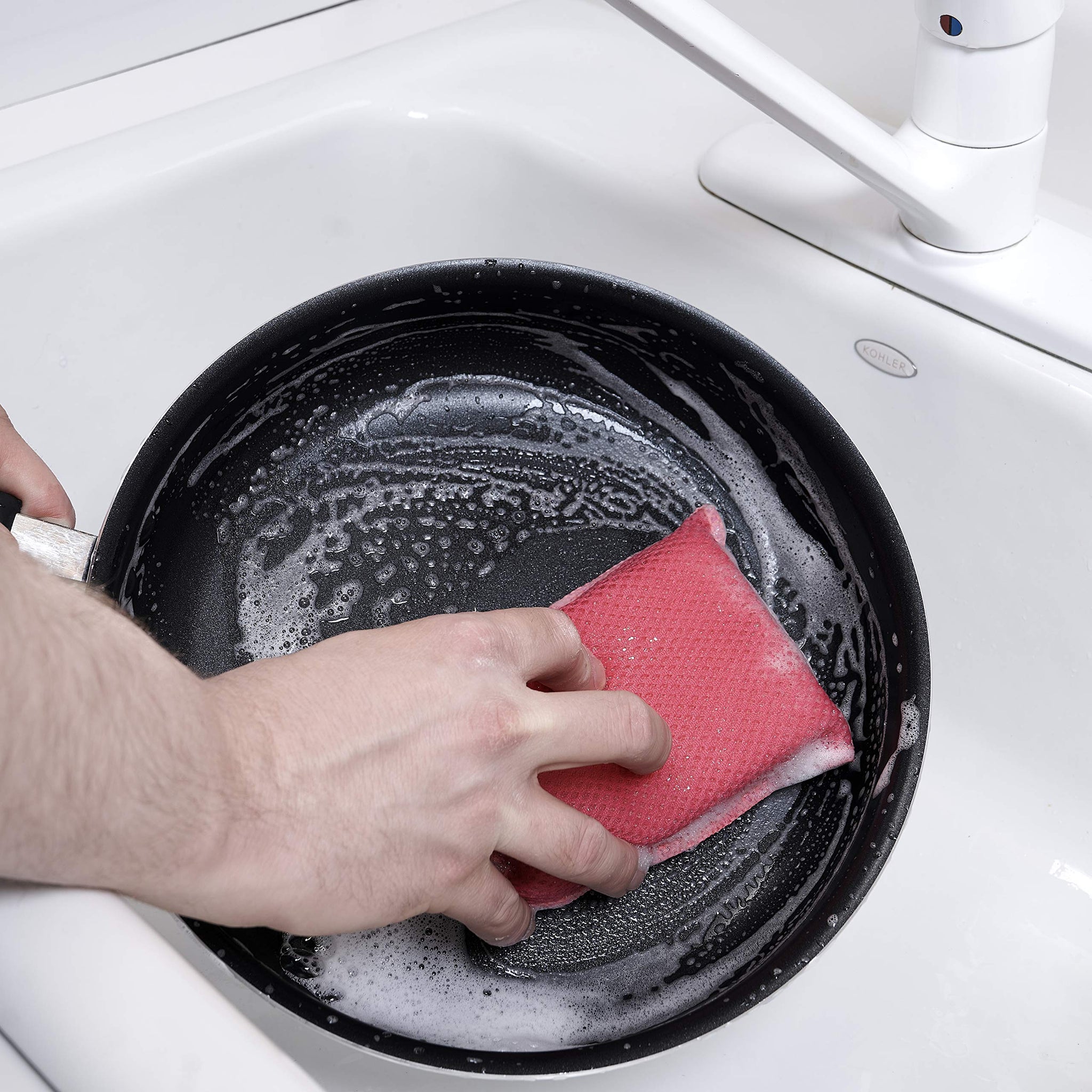 Microfiber Sponges for Dishes Kitchen Sponges Non-Scratch Sponge Dish Scrubber Heavy Duty Household Cleaning Sponges Multi-Purpose Cleaning Supplies