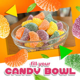 Fruit Slices Jelly Candy | 2 Lb Bag | Dye Free Candy | Tangerine, Orange, Strawberry, Lemon | Naturally Flavored Bulk Chewy Candy for Buffets, Events