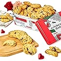 David's Cookies Father's Day Cranberry Pistachio Biscuits In Sweet Sampler Tin - Irresistible Crunch, Snacks And Bakery Treats - Ideal for Snacking