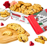David's Cookies Father's Day Cranberry Pistachio Biscuits In Sweet Sampler Tin - Irresistible Crunch, Snacks And Bakery Treats - Ideal for Snacking